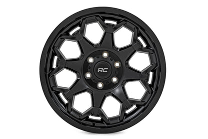 Rough Country | Rough Country 80 Series Wheel | One-Piece | Semi Gloss Black | 20x9 | 6x135 | -12mm | 80201217A