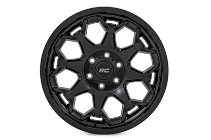 Rough Country | Rough Country 80 Series Wheel | One-Piece | Semi Gloss Black | 20x10 | 5x5 | -19mm | 80201813A