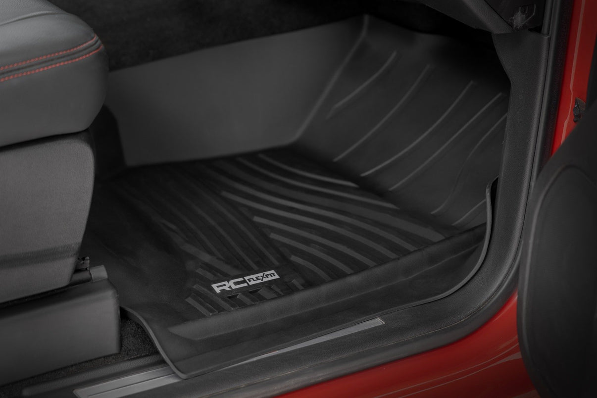Flex-Fit Floor Mats | FR & RR | FR Bucket | Crew | Chevy/GMC 1500/2500HD/3500HD 2WD/4WD | FF-21413