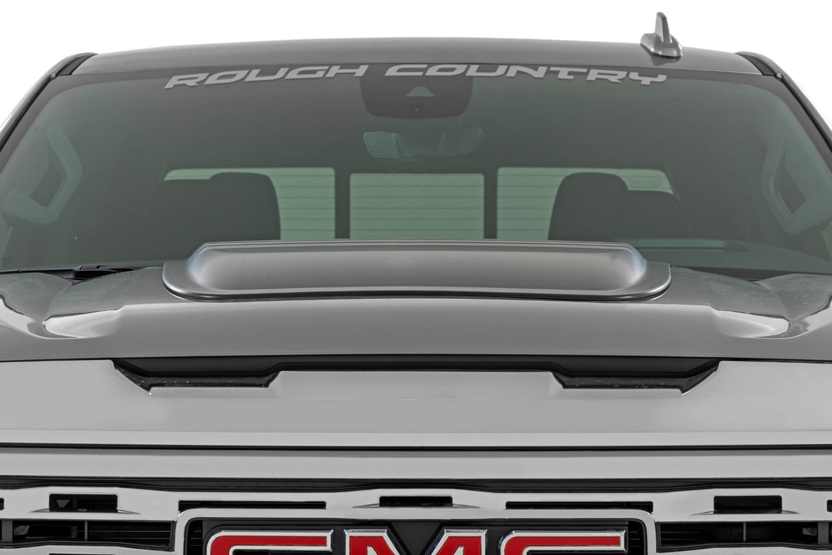 Hood Scoop | GB8 Ebony Twilight | GMC Sierra 1500 2WD/4WD (2019-2025) | HS40010-GB8