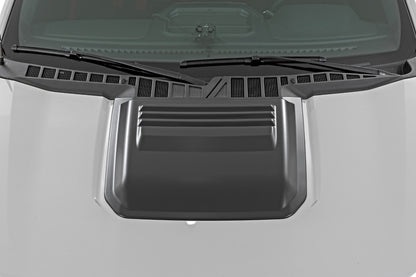 Rough Country | Hood Scoop | M7 Carbonized Gray | Ford F-150 2WD/4WD (2021-2026) | HS30010-M7