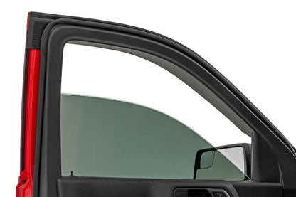 Rough Country | Side Window Deflectors | Tape On Rain Guard | Chevy/GMC 1500/2500HD/3500HD (19-26) | 911924