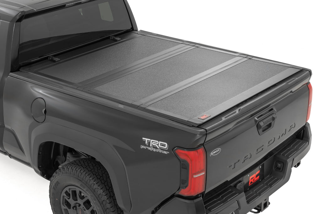 Rough Country | Hard Tri-Fold Flip Up Bed Cover | 6' Bed | Toyota Tacoma 2WD/4WD (2024-2026) | 49420650