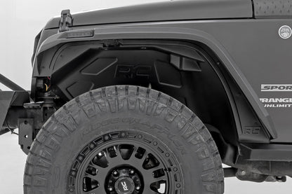 Rough Country | Front Wheel Well Liners | Jeep Wrangler Unlimited 2WD/4WD (2007-2018) | 4194A