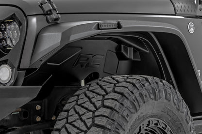 Rough Country | Wheel Well Liners | Front & Rear | Jeep Wrangler Unlimited 2WD/4WD (2007-2018) | 4199A