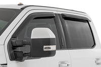 Rough Country | Side Window Deflectors | Tape On Rain Guard | Ford F-150/Lightning/F-250/F-350/Raptor (15-26) | 931524