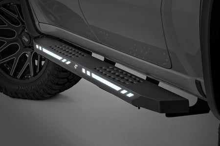 Rough Country | AC2 Running Boards | Amber/White | Crew Cab | Ram 1500/2500/3500 2WD/4WD (2010-2025 & Classic) | 57009
