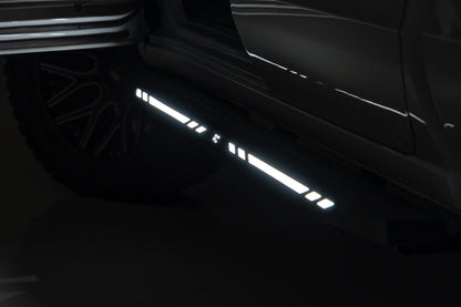 Rough Country | AC2 Running Boards | Amber/White | Crew Cab | Chevy/GMC 1500/2500HD/3500HD (19-26) | 57007
