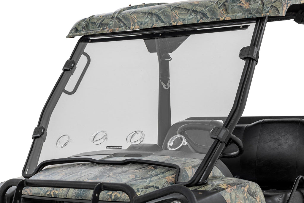 Rough Country | Vented Full Windshield | Scratch Resistant | John Deere Gator XUV 625/Gator XUV 850  | 98222270