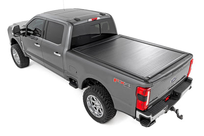 Rough Country | Powered Retractable Bed Cover | 6'10" Bed | Ford F-250/F-350 Super Duty (17-26) | 51507650