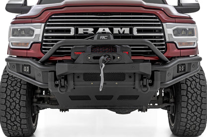 Rough Country | Front Bumper | Tubular |Winch Mount | Ram 2500/3500 2WD/4WD (2019-2026) | 51212W