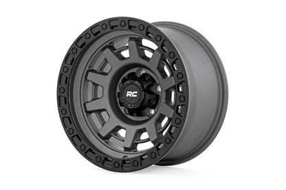 Rough Country 85 Series Wheel | One-Piece | Gunmetal Gray/Black | 15x8 | 5x4.5 | -19mm | 85150813