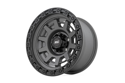 Rough Country 85 Series Wheel | One-Piece | Gunmetal Gray/Black | 15x8 | 5x4.5 | -19mm | 85150813