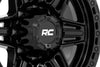 Rough Country | Rough Country 76 Series Wheel | Simulated Beadlock | Gloss Black | 17x9 | 5x5.5 | +0mm | 76170914