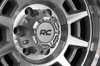 Rough Country | Rough Country 85 Series Wheel | Simulated Beadlock | Full Machine | 17x9 | 6x5.5 | -12mm | 85170912C