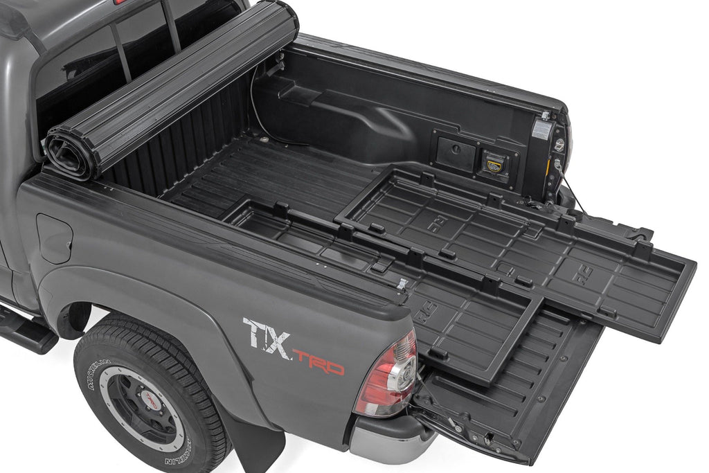 Rough Country | Slide-Out Truck Bed Cargo Trays | Fits 5' Beds | Easy Tailgate Access | 10210