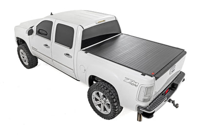 Rough Country | Hard Roll Up Bed Cover | 6'7" Bed | Chevy/GMC Sierra/Silverado 1500 (07-13) | 50123560