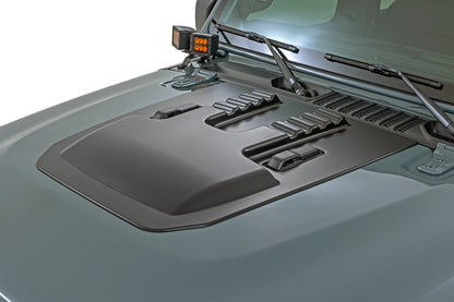 Rough Country | Hood Scoop | PJF High Velocity | Jeep Gladiator JT/Wrangler JL 4WD (18-26) | HS60010-PJF