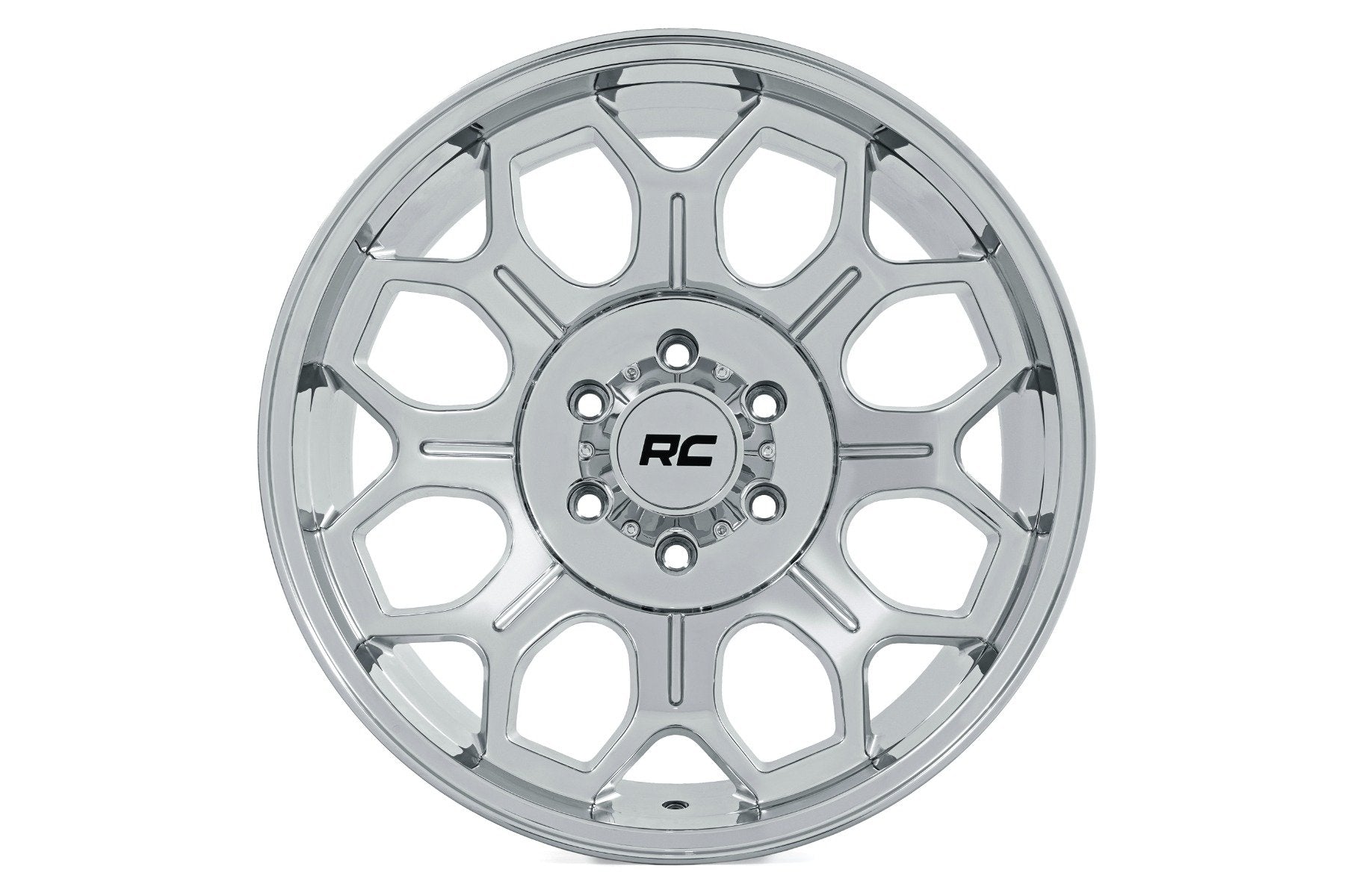 Rough Country 77 Series Wheel | One-Piece |Chrome | 22x12 | 6x135 | -44mm | 77224417