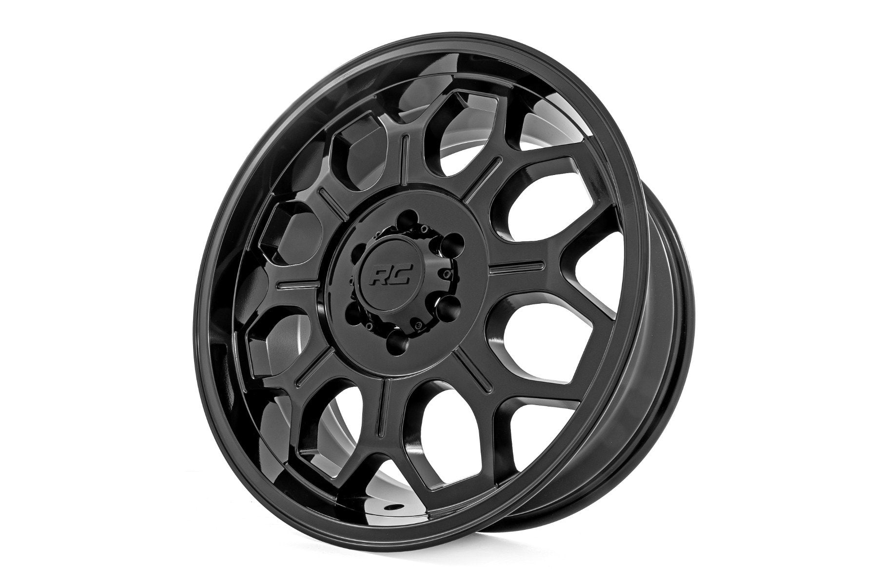 Rough Country 77 Series Wheel | One-Piece | Semi Gloss Black | 20x9 | 6x5.5 | -12mm | 77201212