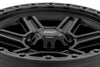 Rough Country 79 Series Wheel | One-Piece | Semi Gloss Black w/Gunmetal Ring | 17x8.5 | 6x5.5 | 0mm | 79170912B