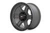 Rough Country 79 Series Wheel | One-Piece | Gunmetal Gray w/Black Ring | 17x8.5 | 6x5.5 | 0mm | 79170912G