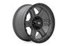 Rough Country 79 Series Wheel | One-Piece | Gunmetal Gray w/Black Ring | 17x8.5 | 6x5.5 | 0mm | 79170912G