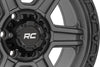 Rough Country 79 Series Wheel | One-Piece | Gunmetal Gray w/Black Ring | 17x8.5 | 6x5.5 | 0mm | 79170912G