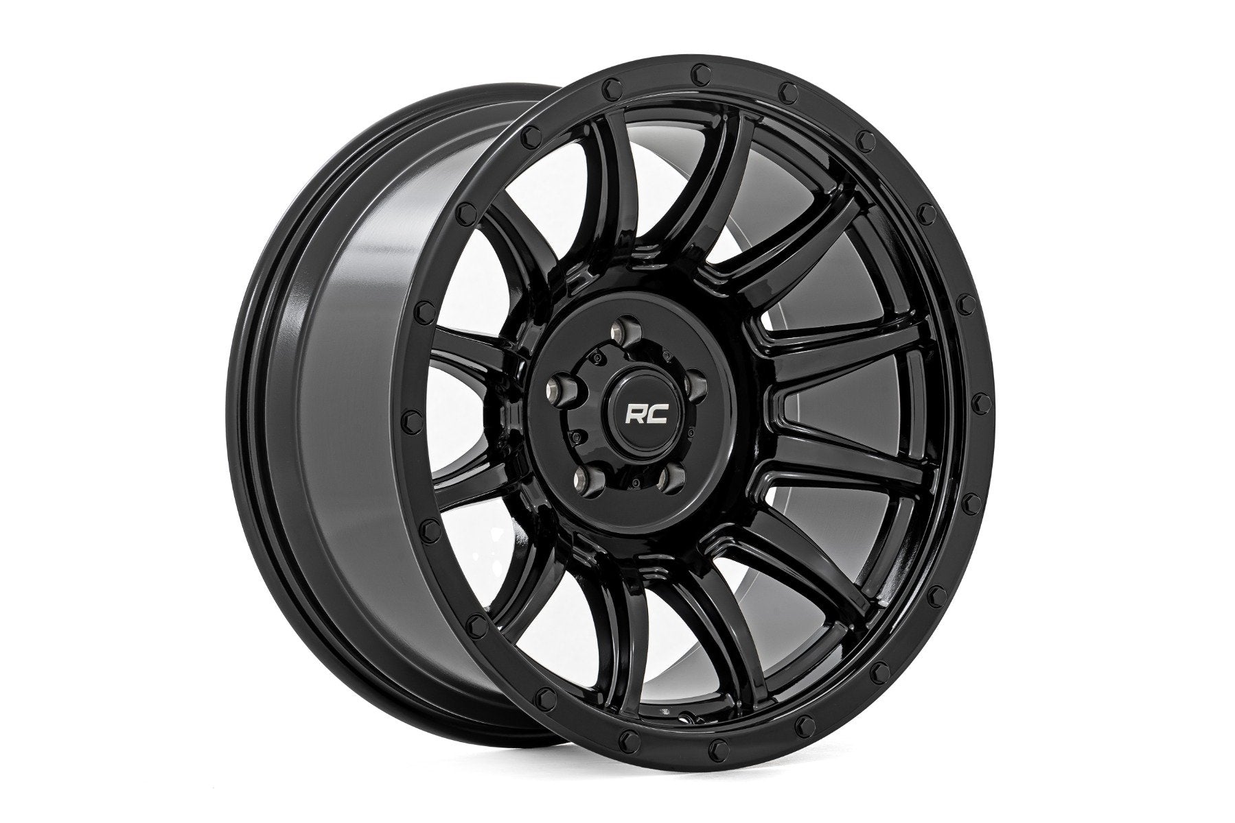 Rough Country 90 Series Wheel | One-Piece | Gloss Black | 18x9 | 6x5.5 | 0mm | 90180912B