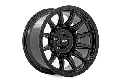 Rough Country 90 Series Wheel | One-Piece | Gloss Black | 18x9 | 6x5.5 | -12mm | 90181212B