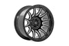 Rough Country 90 Series Wheel | One-Piece | Gloss Black w/machined spokes | 18x9 | 6x5.5 | 0mm | 90180912M