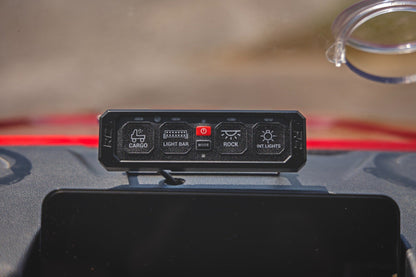 Rough Country | 4 Gang Switch Panel | RGB Backlit Buttons | Multifunction Modes | 70965