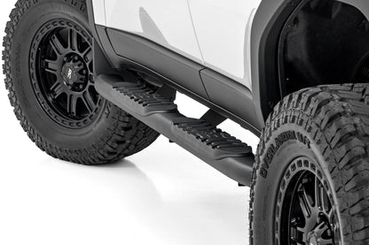 Rough Country | Oval Nerf Steps | Black | Toyota Land Cruiser 4WD (2024-2026) | 21018