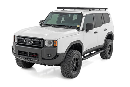 Rough Country | Oval Nerf Steps | Black | Toyota Land Cruiser 4WD (2024-2026) | 21018