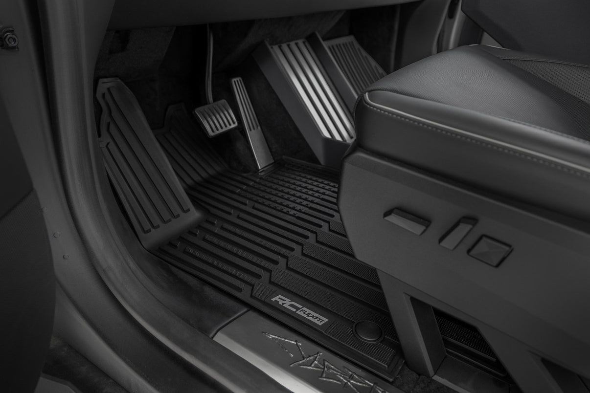Flex-Fit Floor Mats | FR & RR | Tesla /Cybertruck 4WD (2024-2025) | FF-71502