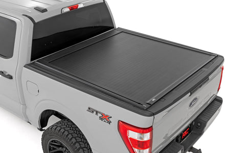 Rough Country | Powered Retractable Bed Cover | 6'7" Bed | Ford F-150 (15-26)/F-150 Lightning (22-26) | 51505650