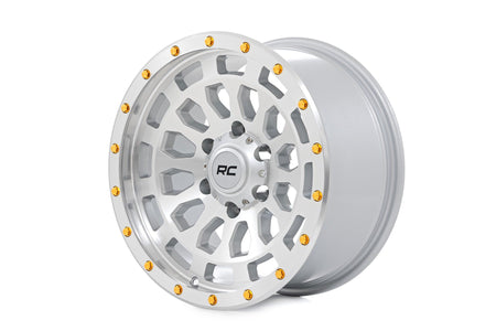 Rough Country | Rough Country 87 Series Wheel | Simulated Beadlock | Full Machine | 17x8.5 | 6x5.5 | +0mm | 87170912C