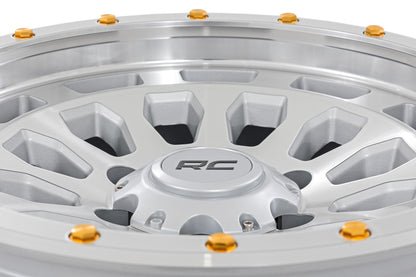 Rough Country | Rough Country 87 Series Wheel | Simulated Beadlock | Full Machine | 17x8.5 | 5x5 | +0mm | 87170918C