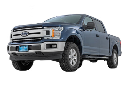 Rough Country | AC2 Running Boards | Amber/White | Crew Cab | Ford F-150/Lightning/F-250/F-350/Raptor (15-26) | 57005