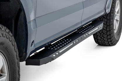 Rough Country | AC2 Running Boards | Amber/White | Crew Cab | Ford F-150/Lightning/F-250/F-350/Raptor (15-26) | 57005