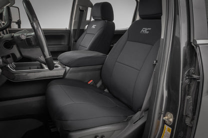 Rough Country | Seat Covers | FR Bucket & RR 60/40 Bench | Chevy/GMC 2500HD/3500HD (14-26) | 91070