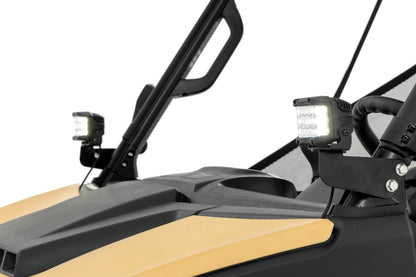 Rough Country | LED Light Kit | Front Mount | 3" Chrome Pair | Wide Angle | Segway 570 F | 93223