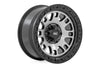 Rough Country | Rough Country 82 Series Wheel | One-Piece | Machined Semi Gloss Black | 17x9 | 5x5 | -12mm | 82170918M