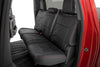 Rough Country | Leather Seat Covers | FR Bucket | RR 60/40 | Chevy/GMC Sierra 1500 (19-26)/Silverado 1500 (19-26) | 91071L