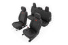 Rough Country | Leather Seat Covers | FR Bucket | RR 60/40 | Chevy/GMC Sierra 1500 (19-26)/Silverado 1500 (19-26) | 91071L