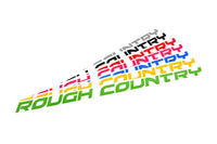 Rough Country Decal | 27 Inch Fender | Matte Black | 84170BM