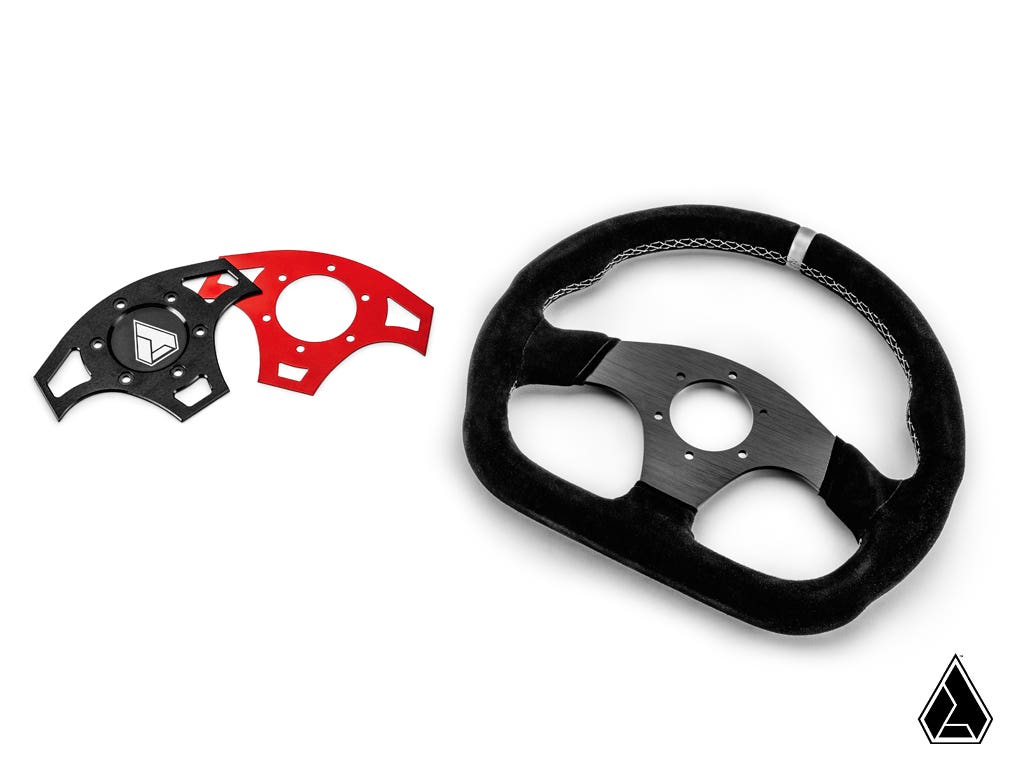Suede Ballistic "D" UTV Steering Wheel