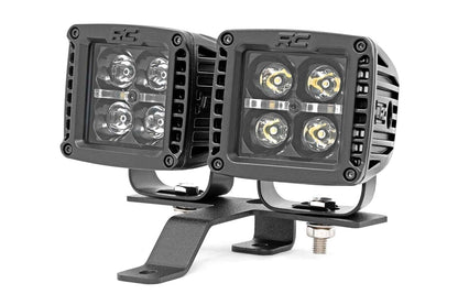LED Light Kit | Quad | Cowl Mount | 2" Black | White DRL | Jeep Gladiator JT/Wrangler JL (18-25) | 70824