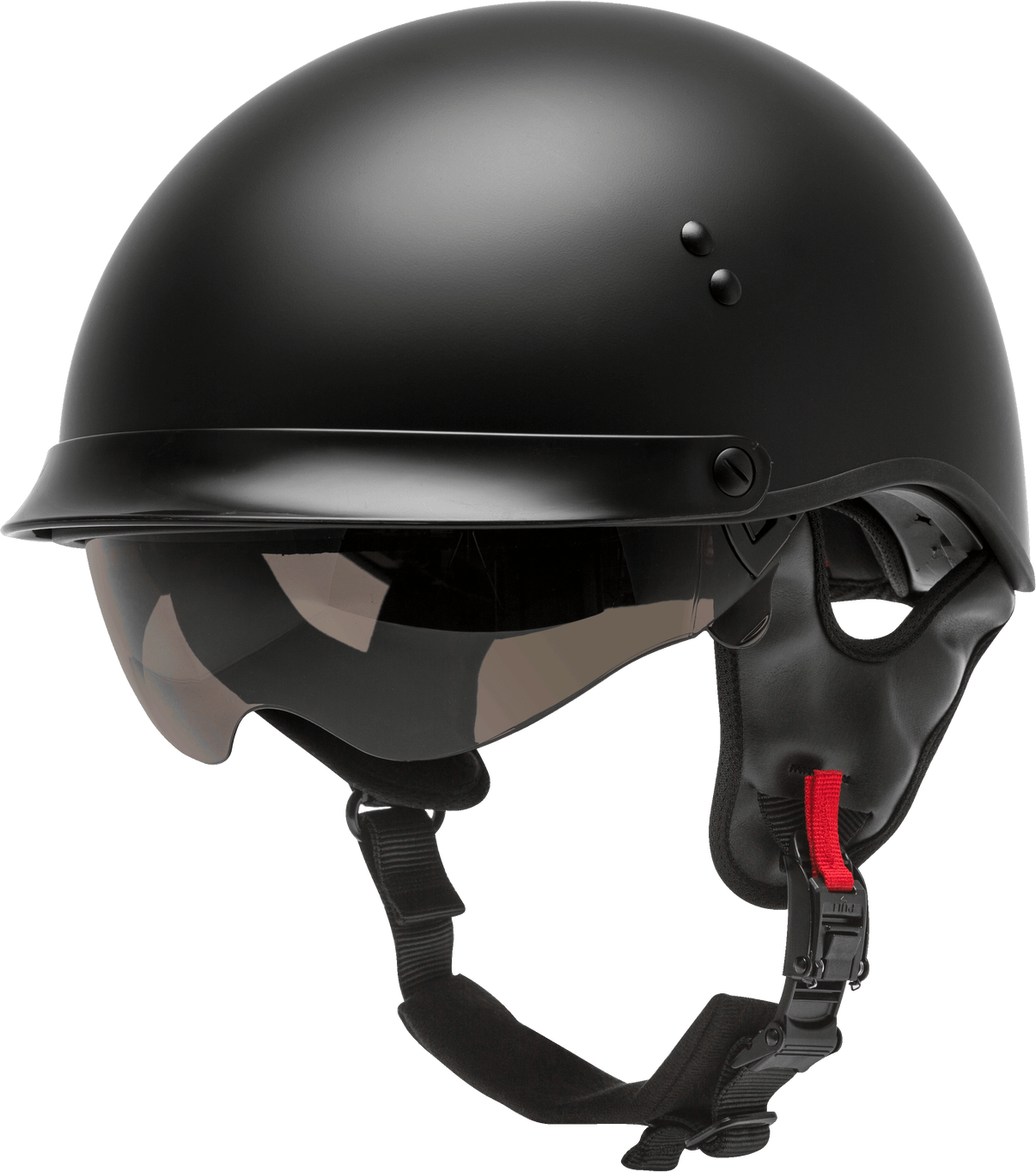 Hh 65 Half Helmet Full Dressed Matte Black Lg