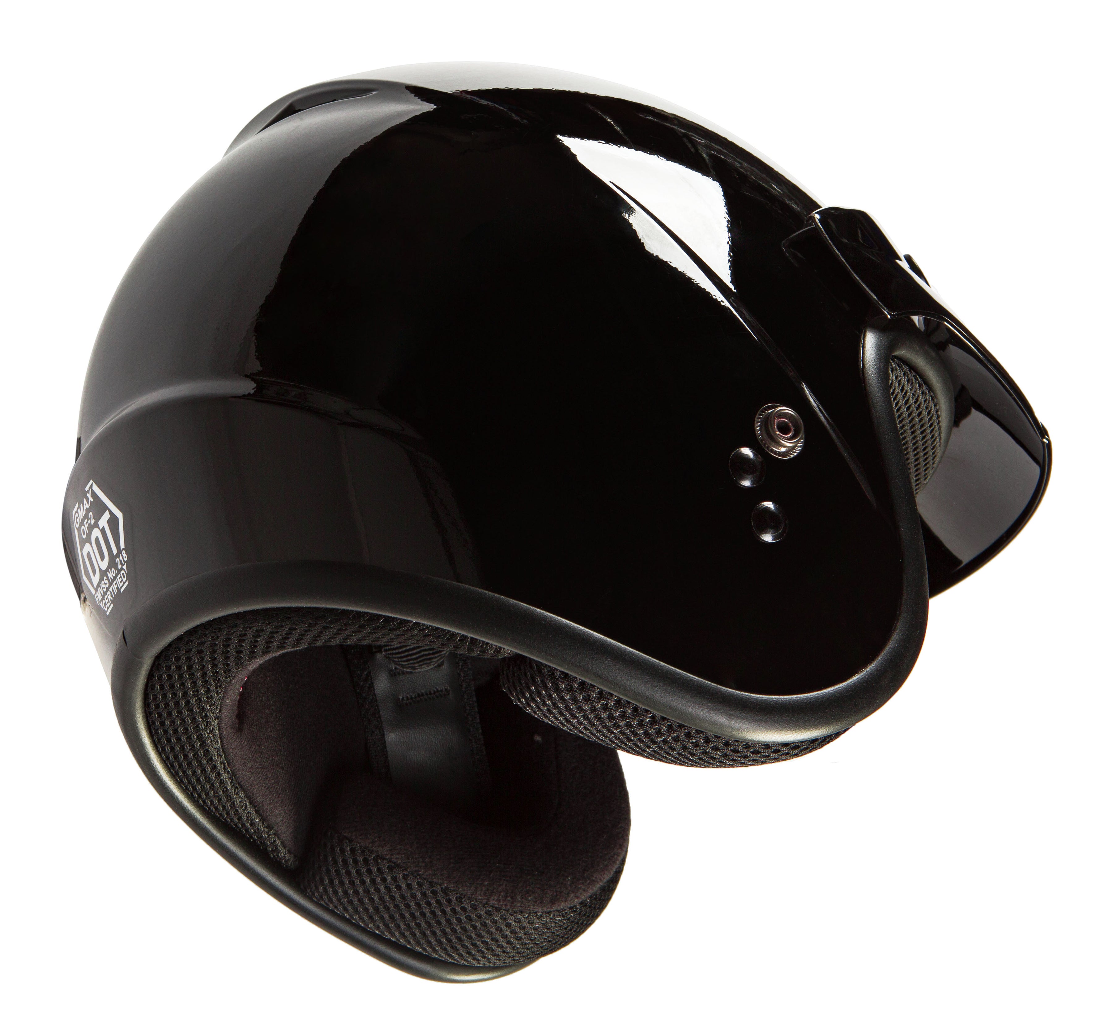 Youth Of 2y Open Face Helmet Black Yl
